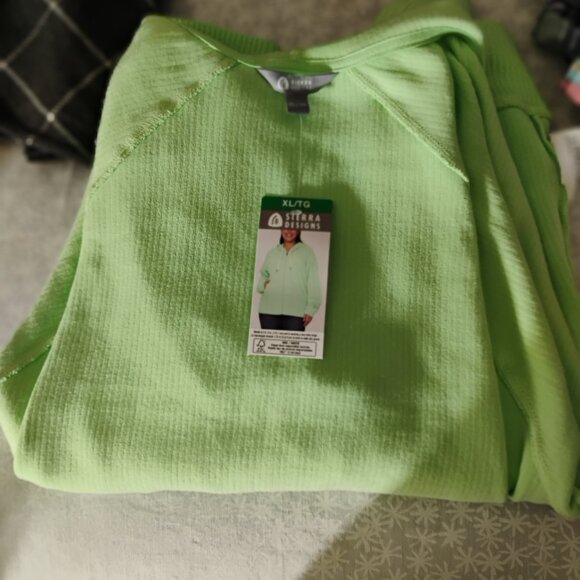 Sierra Designs Women's Full Zip Hoodie Green lx - Picture 6 of 6